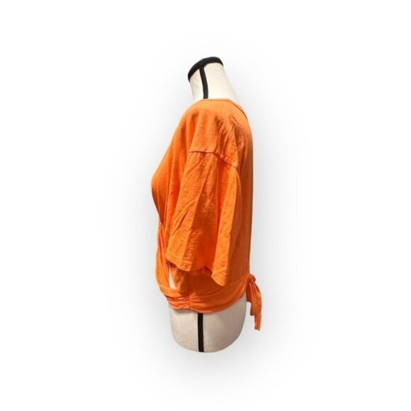 Women’s aerie Wrap Waist Orange Crop Top XL - Picture 5 of 5